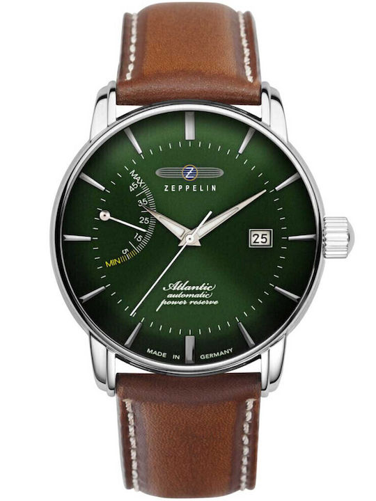 Zeppelin Men's Watch Battery with Brown Leather Strap