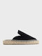 Flat Mules in Black Color