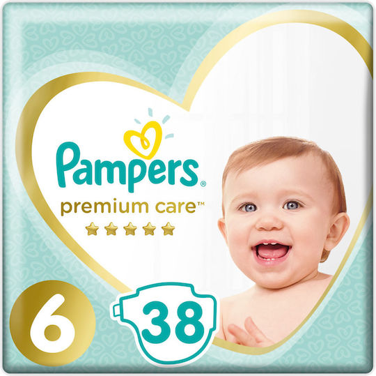 Pampers Памперси с лента Premium Care № 6 за 13-18kg 38бр