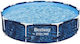 Bestway Runde Schwimmbecken 4062l mit Metallic-Rahmen 305x66cm Blau