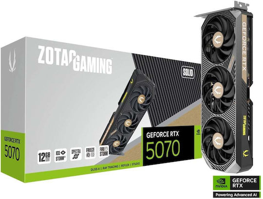 Zotac GeForce RTX 5070 12GB GDDR7 Solid Κάρτα Γραφικών