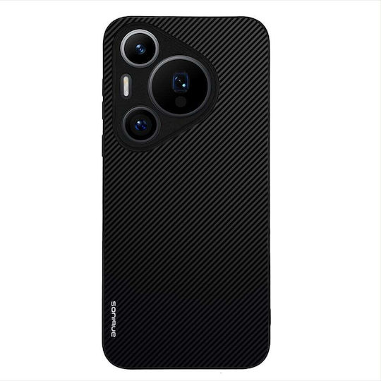 Sonique Carbon Serie Hülle Huawei Pura 70 Pro Schwarz