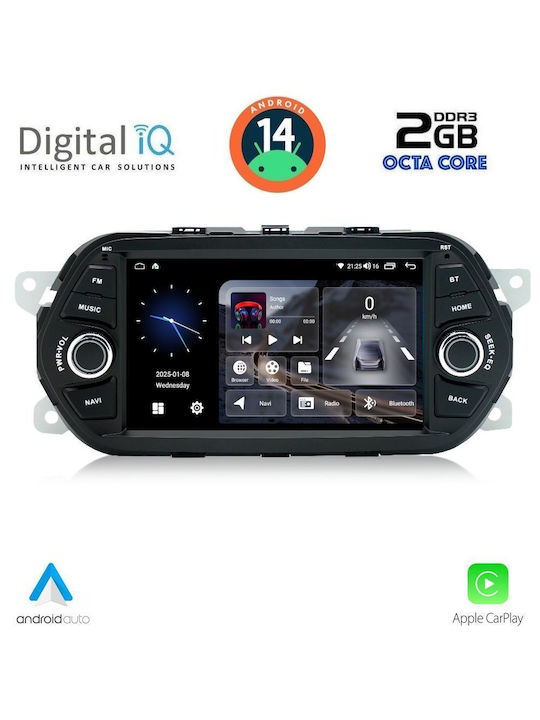 Digital IQ Sistem Audio Auto pentru Fiat Magazin online 2015-2023 (Bluetooth/USB/AUX/WiFi/GPS/Apple-Carplay/Android-Auto) cu Ecran Tactil 7"