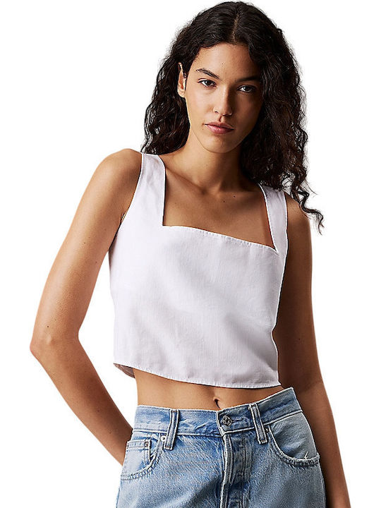 Calvin Klein Γυναικεία Καλοκαιρινή Μπλούζα Βαμβ...