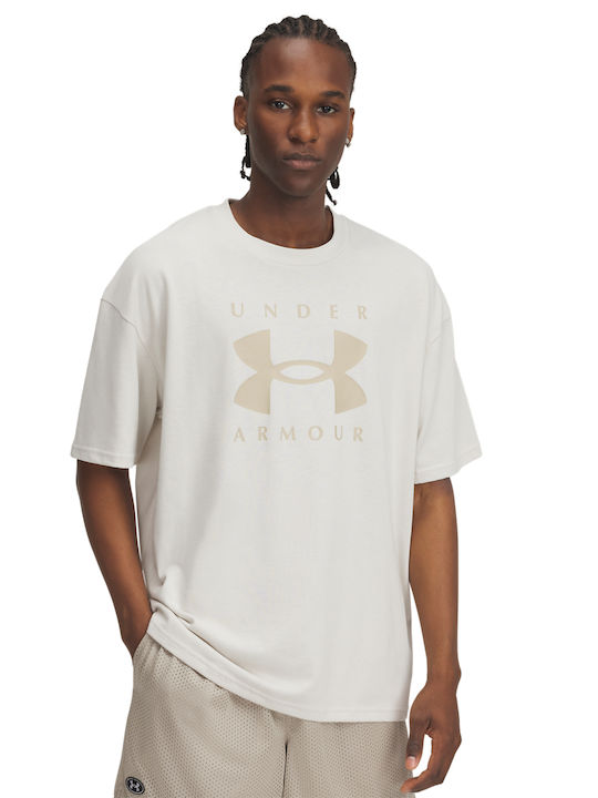 Under Armour Ua Heavyweight T-shirt Μπεζ