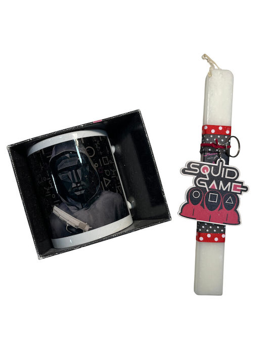 Easter Candle Squid Game Round Scented and Handmade Decorative (Miscellaneous Designs) IM2262