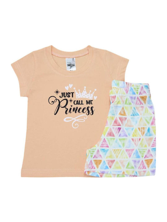 Prod Kinder Schlafanzug Sommerlich Peach