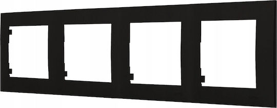Saphir Quadruple Frame Black Metallic R-4z/33