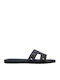 Women's Flat Sandals in Black Color