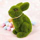 Fluffy Green Easter Bunny 20cm 3epx47