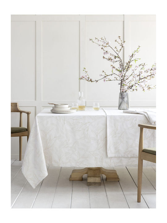 Nima Tablecloth Florelia Beige 160x310cm