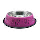Madpet Stainless Steel Bowl Food for Dog 2.1lt 25cm in Fuchsia Color