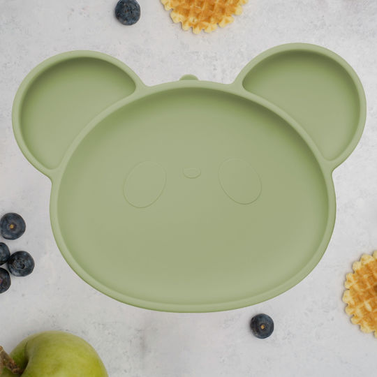 AppeKids Kinderteller aus Silikon Grün