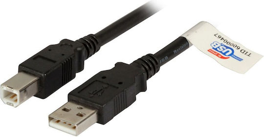 EFB USB 2.0 Cable USB-A male - USB-B male Μαύρο 5m K5256SW.5