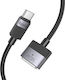 Hoco Cablu Magnetic Braided USB 2.0 USB-C Tată - Magsafe 3 140W PD Negru 1.8m