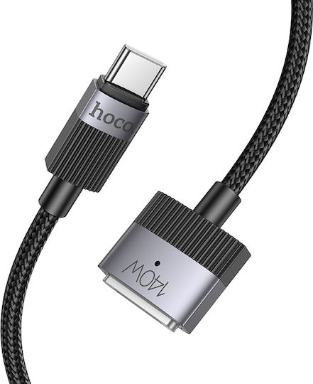Hoco Cablu Magnetic Braided USB 2.0 USB-C Tată - Magsafe 3 140W PD Negru 1.8m