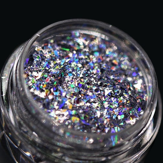 Kajol Beauty Σκιά Ματιών σε Σκόνη Holographic Silver Glitter Pk157