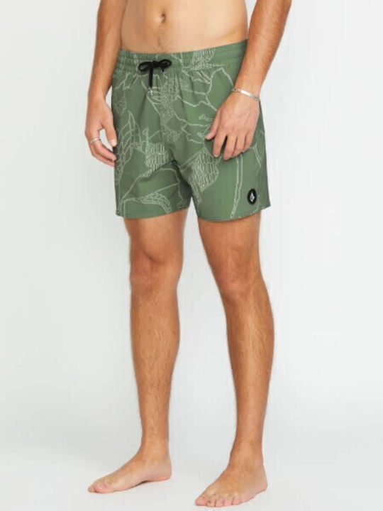 Volcom Lido Trunk 16 Men's Swimwear Shorts Oliv...