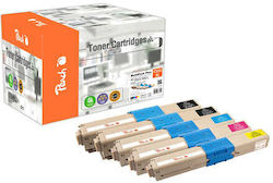 Peach Συμβατό Toner για OKI 112228 Μαύρο