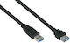 Kabelmeister USB 3.0 Cablu USB-A - USB-A female Negru 2m UK30P-ASA-020S