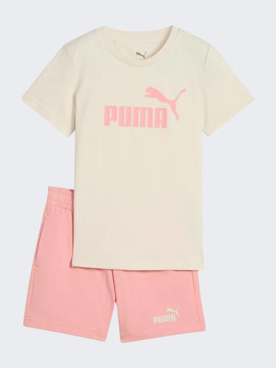 PUMA Kids Clothing Set with Shorts Beige 2 Pieces