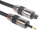 Toslink Optisches Audiokabel TOS männlich - TOS männlich Schwarz 1m (S-PC-4107)