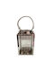 Espiel Tabletop Metallic Lantern Silver 14x14x24.8cm