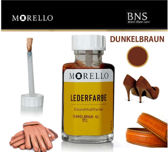 Morello Leather Paint 951 Dark Brown 40ml Dark Brown Color Change Paint Permanent Smooth Leather