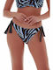 Bikini Slip με Κορδονάκια Σιέλ