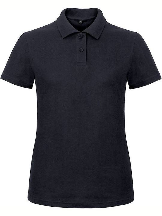 B&C Id.001 Γυναικείο Διαφημιστικό T-shirt Κοντομάνικο Navy