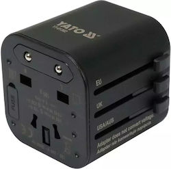 Yato YT-81302 Universal Steckdosenadapter von Universal zu Universal