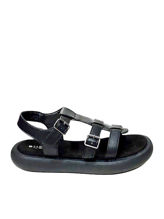 Women's Flat Sandals Anatomic in Black Color