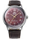 Orient Ανδρικό Ρολόι 40.5mm Αυτόματο με Καφέ Δερμάτινο Λουράκι