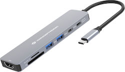 Conceptronic USB-C Docking Station with HDMI 4K PD Ethernet (DONN28G)