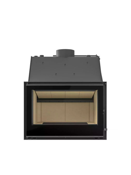 C&A Chama W4 800 Șemineu cu inserție Lemn Radiator 23.9kW Curbat cu uși de cabinet