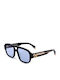 Oscar & Frank Unisex Sunglasses with Black Plastic Frame and Blue Lens MAKATI