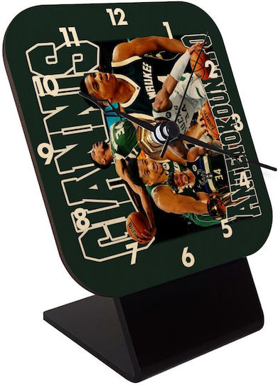 Koupakoupa Wooden Desktop Clock Giannis Antetokounmpo