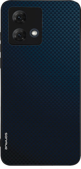 Калъф Sonique Carbon Series за Motorola Moto G84 5G Син