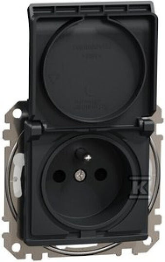Schneider Electric Sedna Design Einzeln Gemauerte Steckdose Wasserdicht mit Deckel