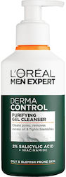 L'Oreal Paris Men Expert Derma Control Гел Почистване на Лице 260мл L'Oreal Paris Men Expert Derma Control Гел Почистване на Лице 260мл