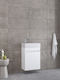 Furnibath Countertop with Sink L45xW60xH26cm White Laca