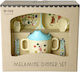 Rice Feeding Set Dinner made of Melamine Green ...