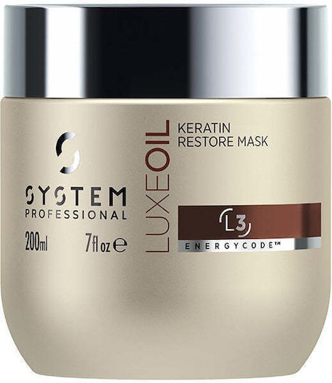 System Professional Fibra Luxeoil Haarmaske Für Reparatur Mit Keratin 200ml