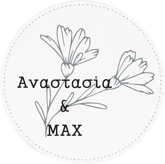 Coaster Personalized Various Materials Anastasia & Max Marble