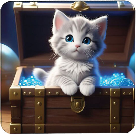 Coaster Personalized Various Materials Cat Lover Leather