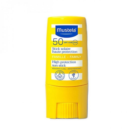 Mustela High Protection Αντηλιακό Stick Προσώπου και Σώματος SPF50 9ml