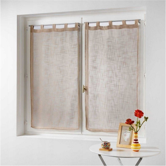 Douceur d'Intérieur Perdele Fereastra Cu Coafură Haltona Maro 60x160cm