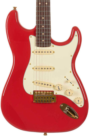 Jet Guitars Ηλεκτρική Κιθάρα ST Style Κόκκινη με Θήκη