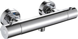 Vinci Mixing Bathtub Shower Faucet Thermostatic Silver