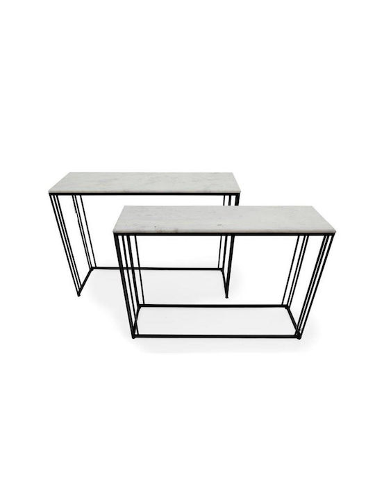 Konsole Weiß L101xB30xH76cm